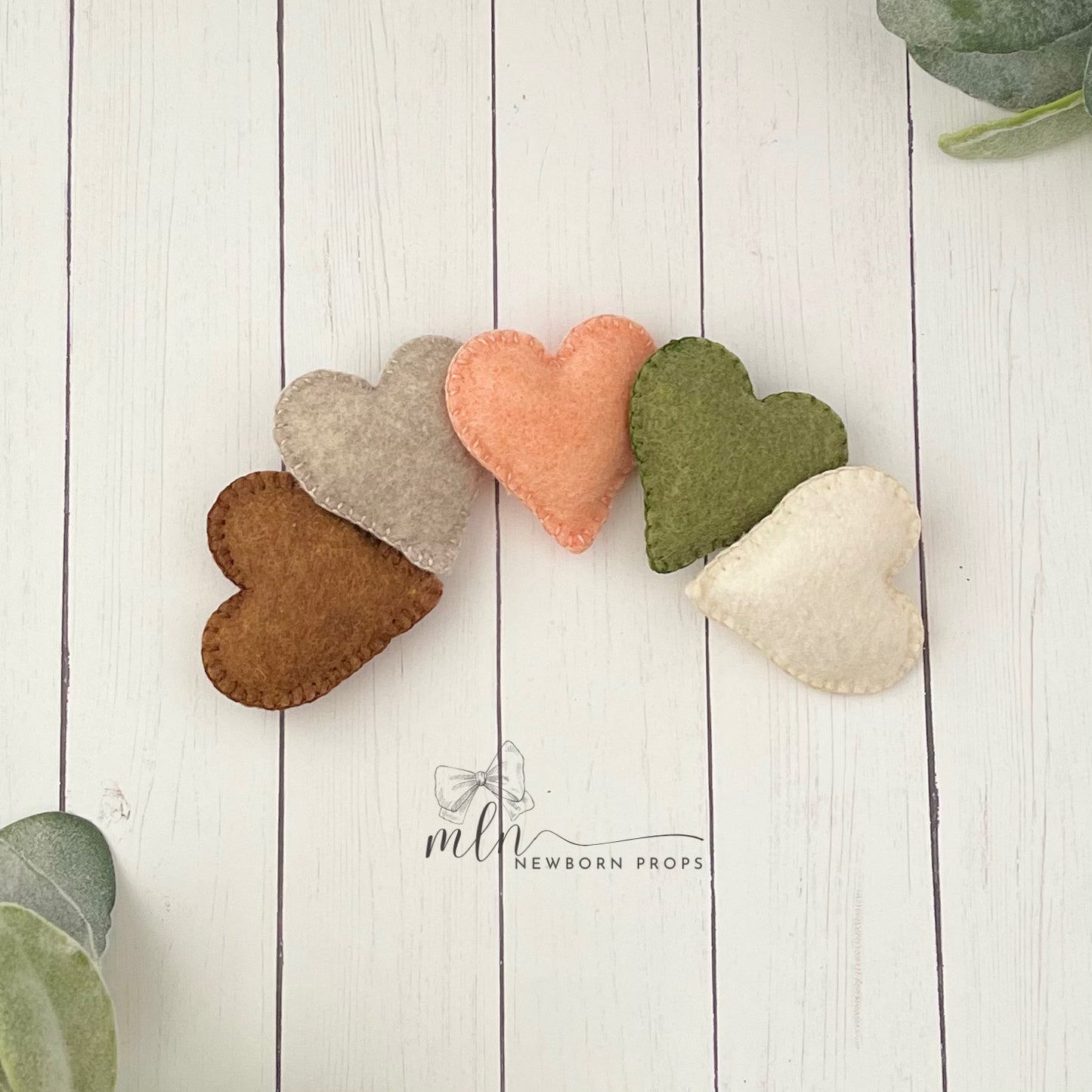 Neutrals Handmade Tiny Hearts
