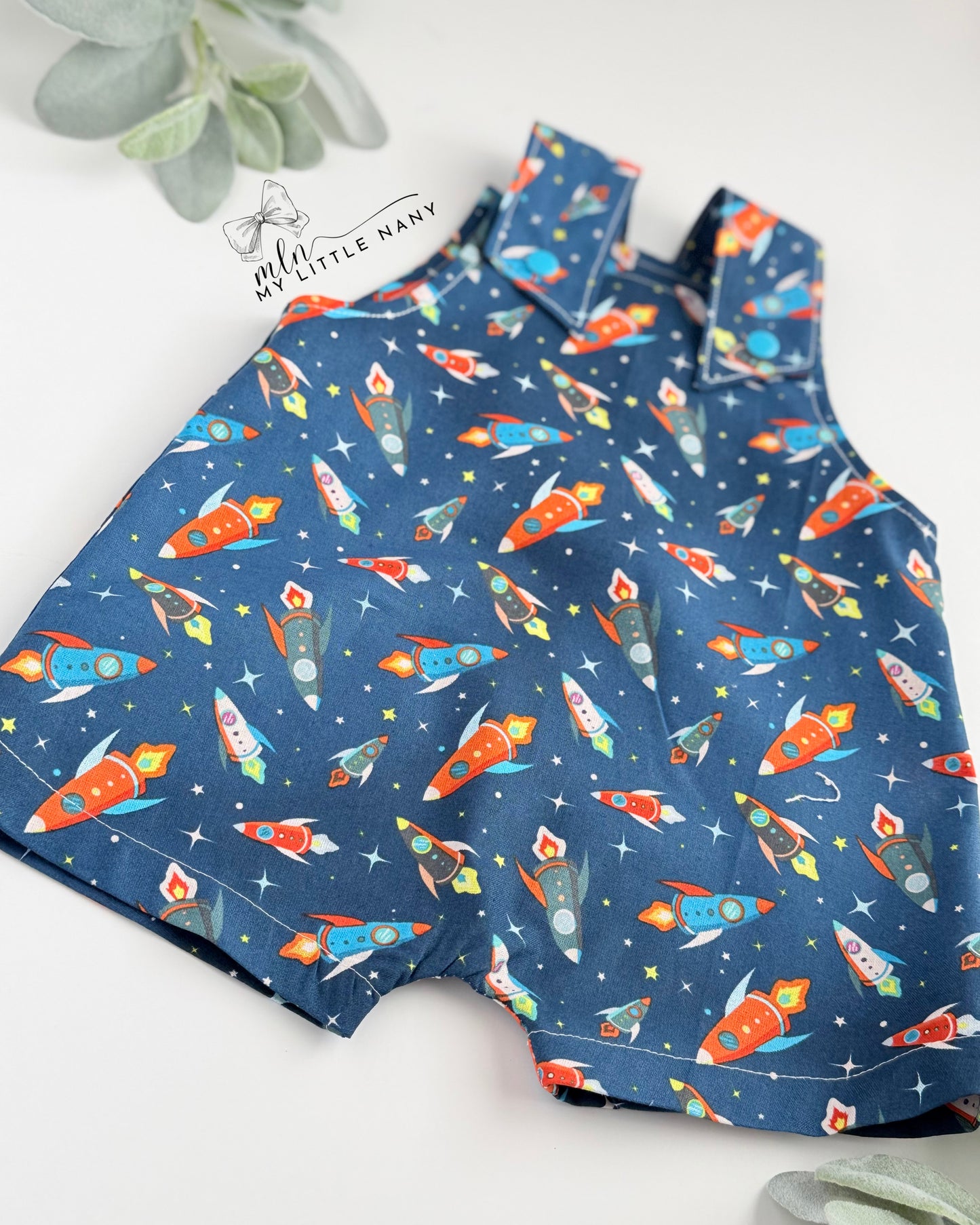 Space Baby Overall Set