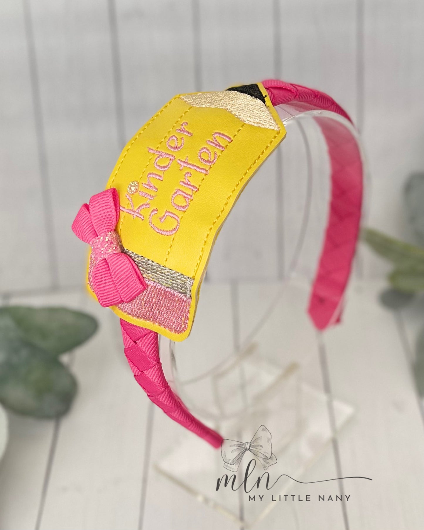 Personalized Pencil Headband