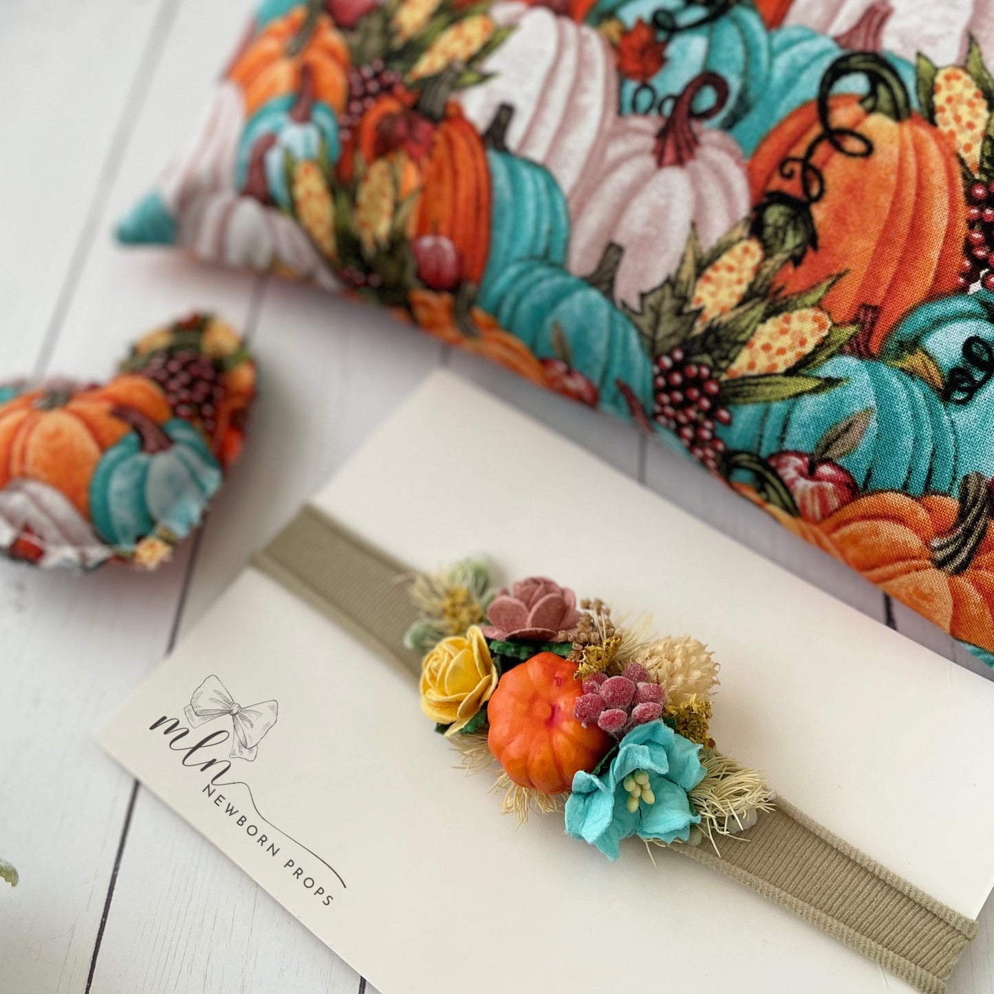 Pumpkin Photo Prop Pillow Set