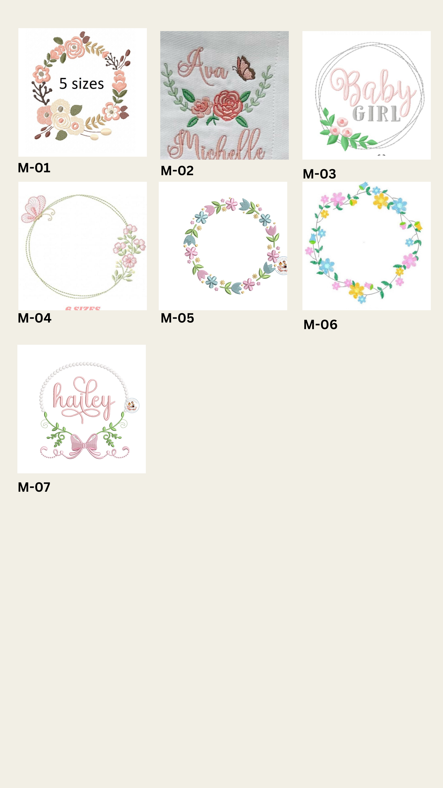 Monogramas para Paños de Bebé