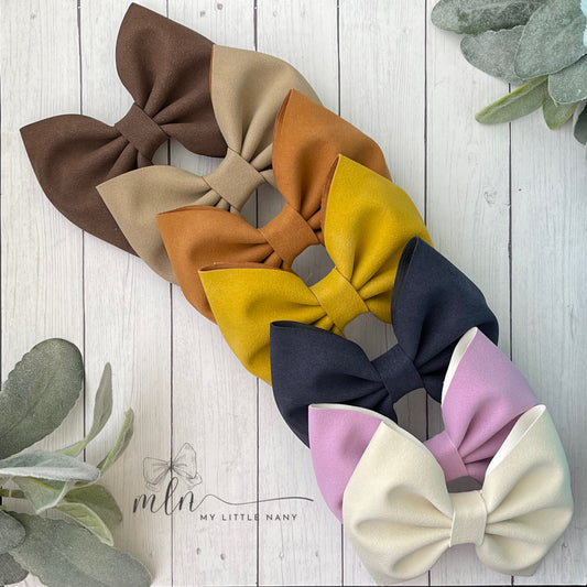 Suede Bows