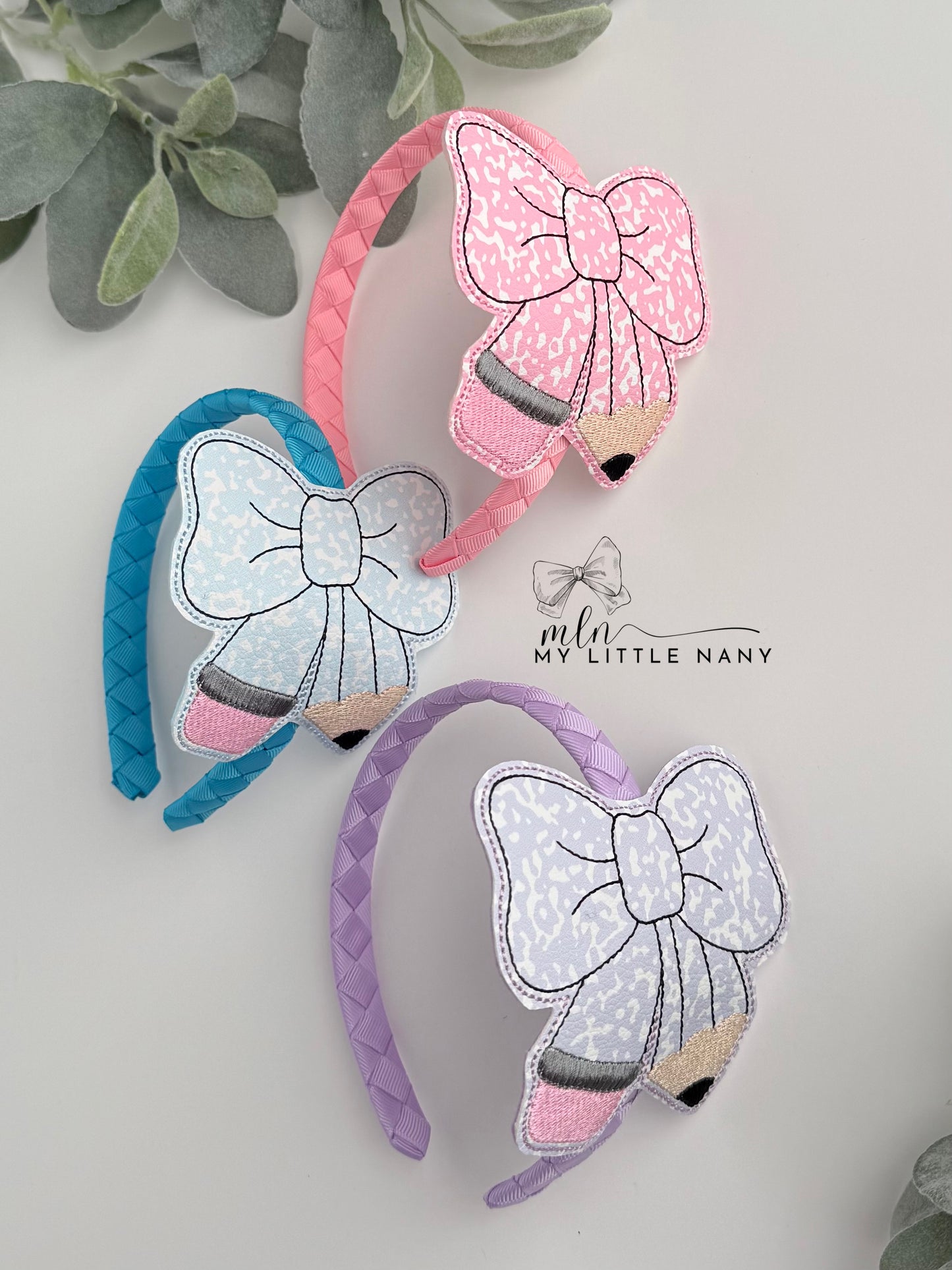 Pencil Bow Headband
