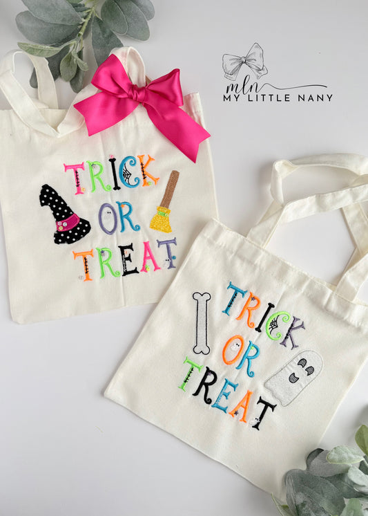 Trick or Threat Embroidered Bag