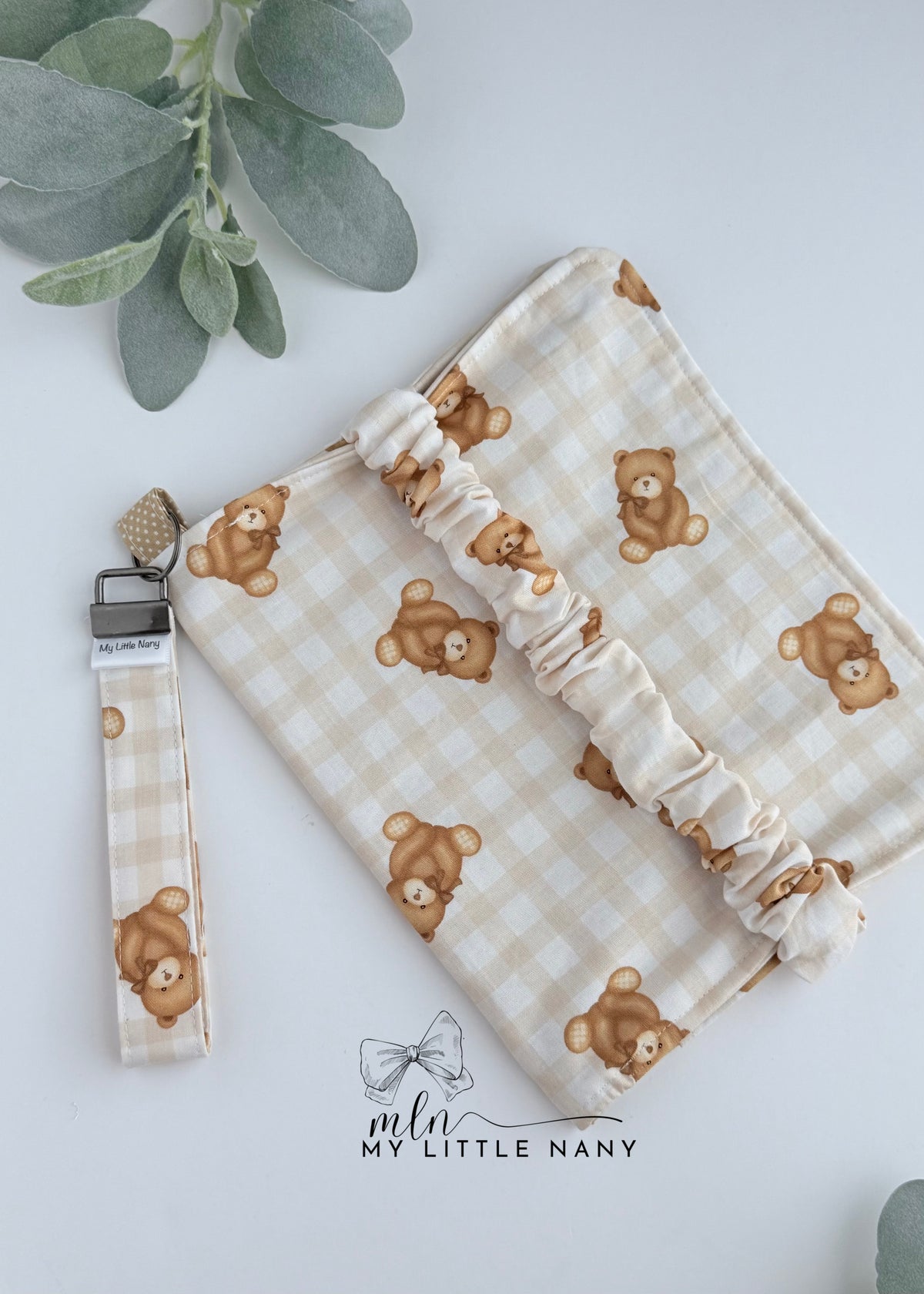 Teddy Bear Wipes and Diaper Pouch