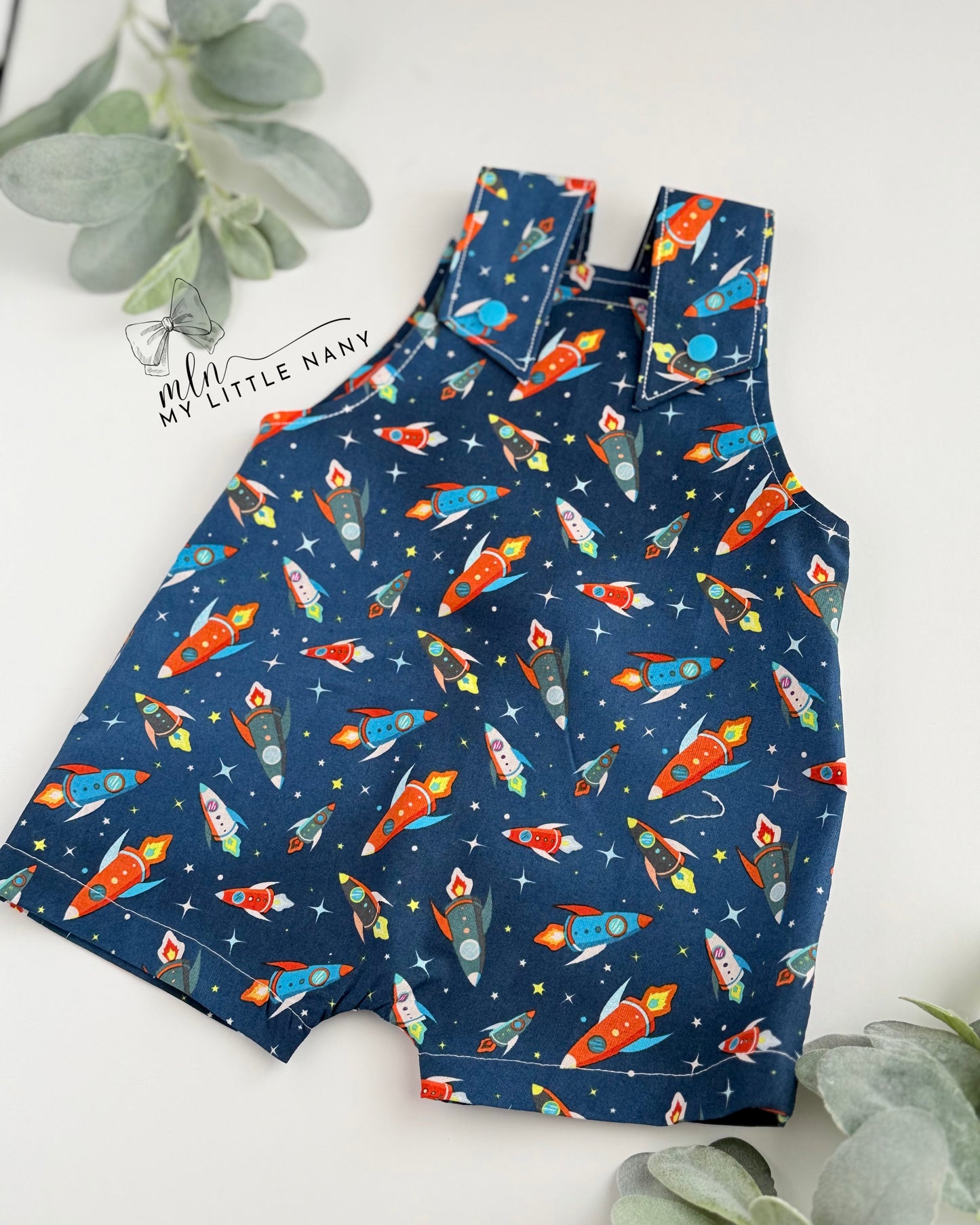 Space Baby Overall Set
