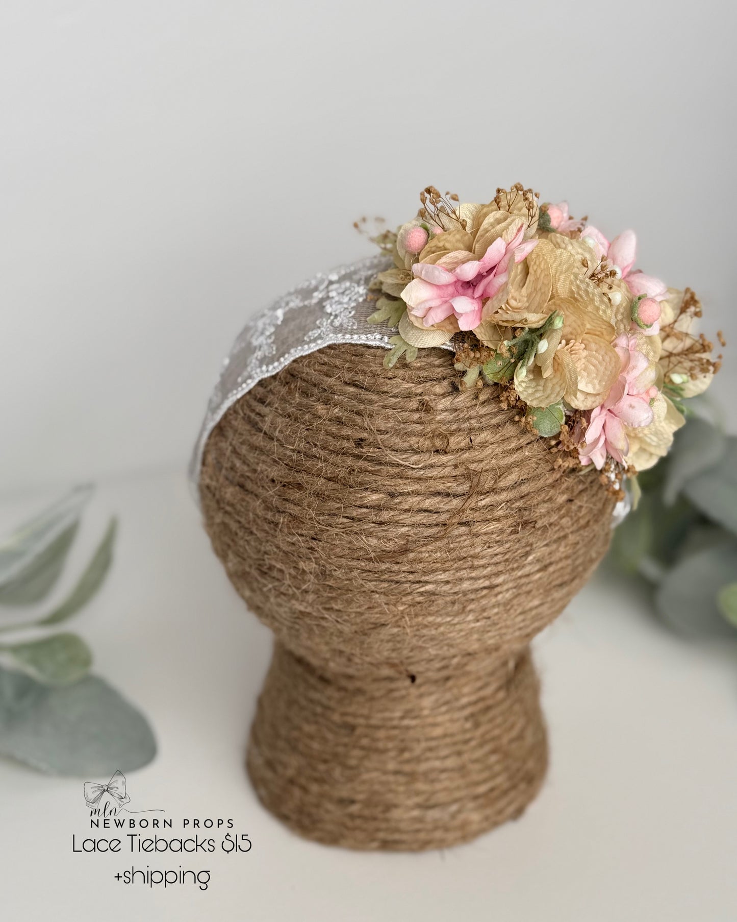 Floral Lace Tiebacks