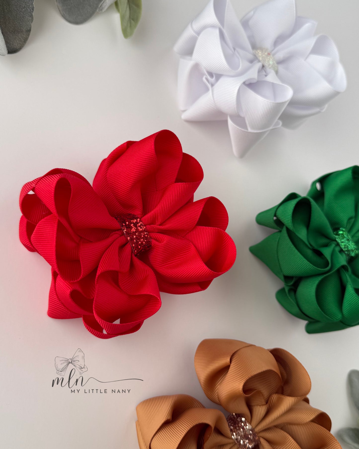 Christmas Octopus Bow Set