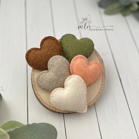 Neutrals Handmade Tiny Hearts