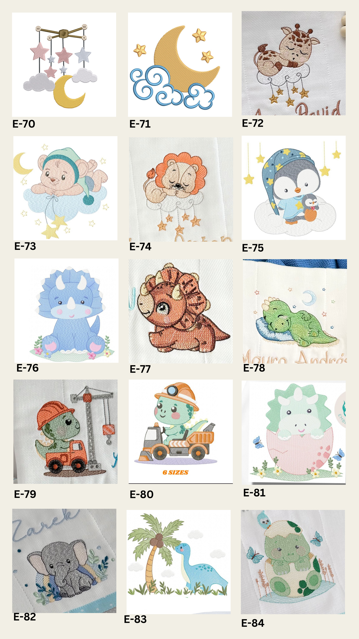 Embroidery Designs for Boys