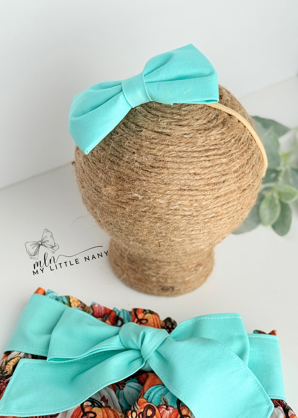 Falling Leaves Bloomer and Bow Set