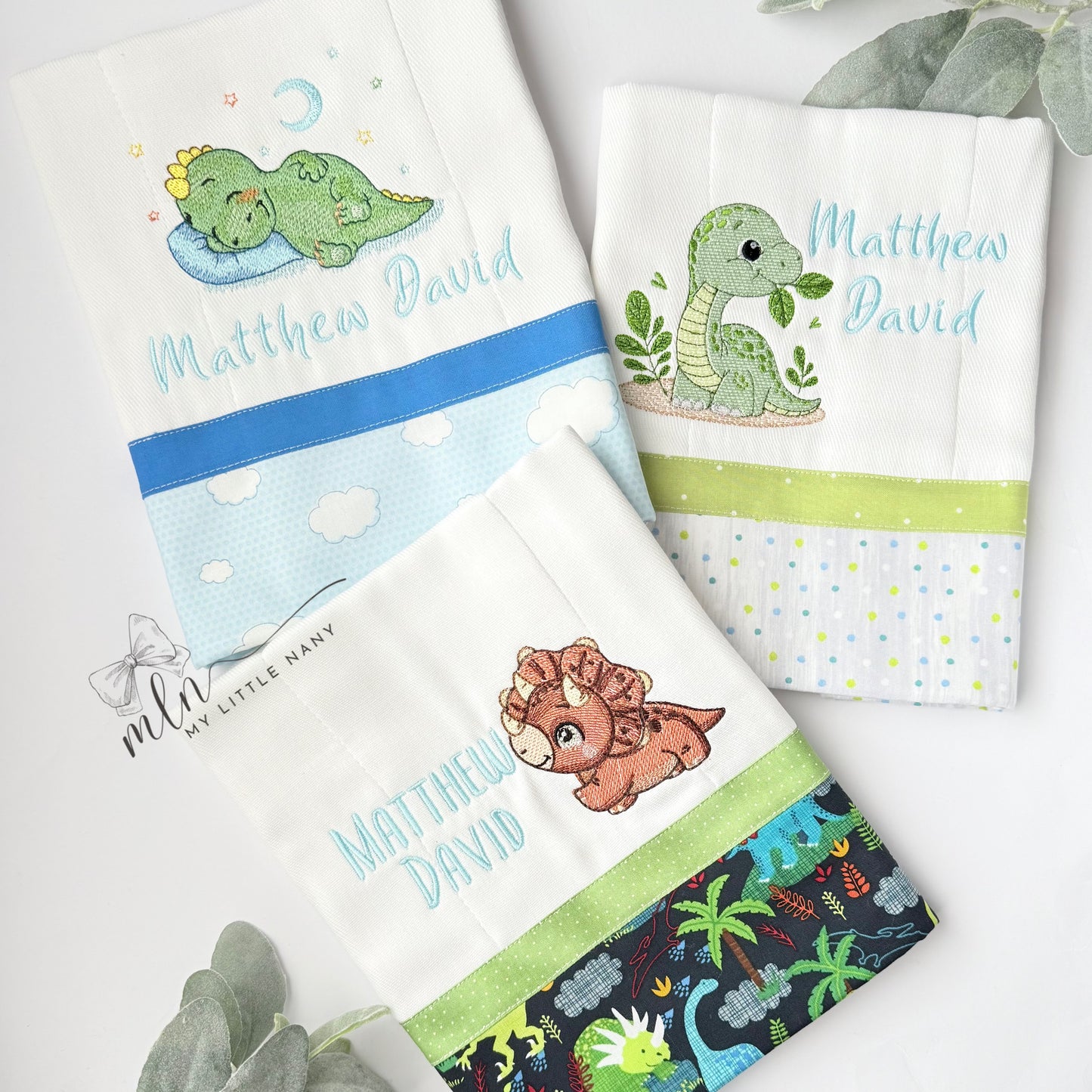 Dinosaurs Burp Cloths