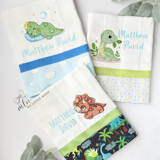 Dinosaurs Burp Cloths