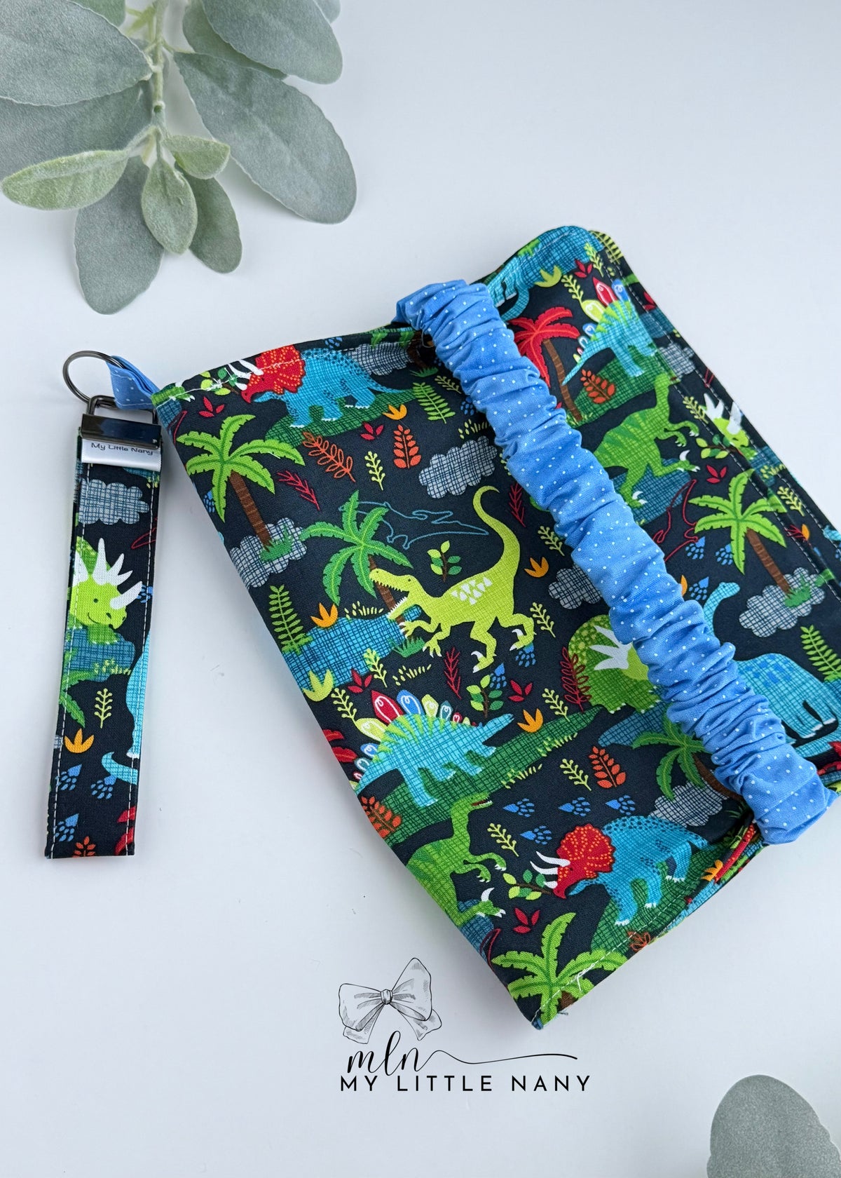 Dinosaur Wipes and Diaper Pouch
