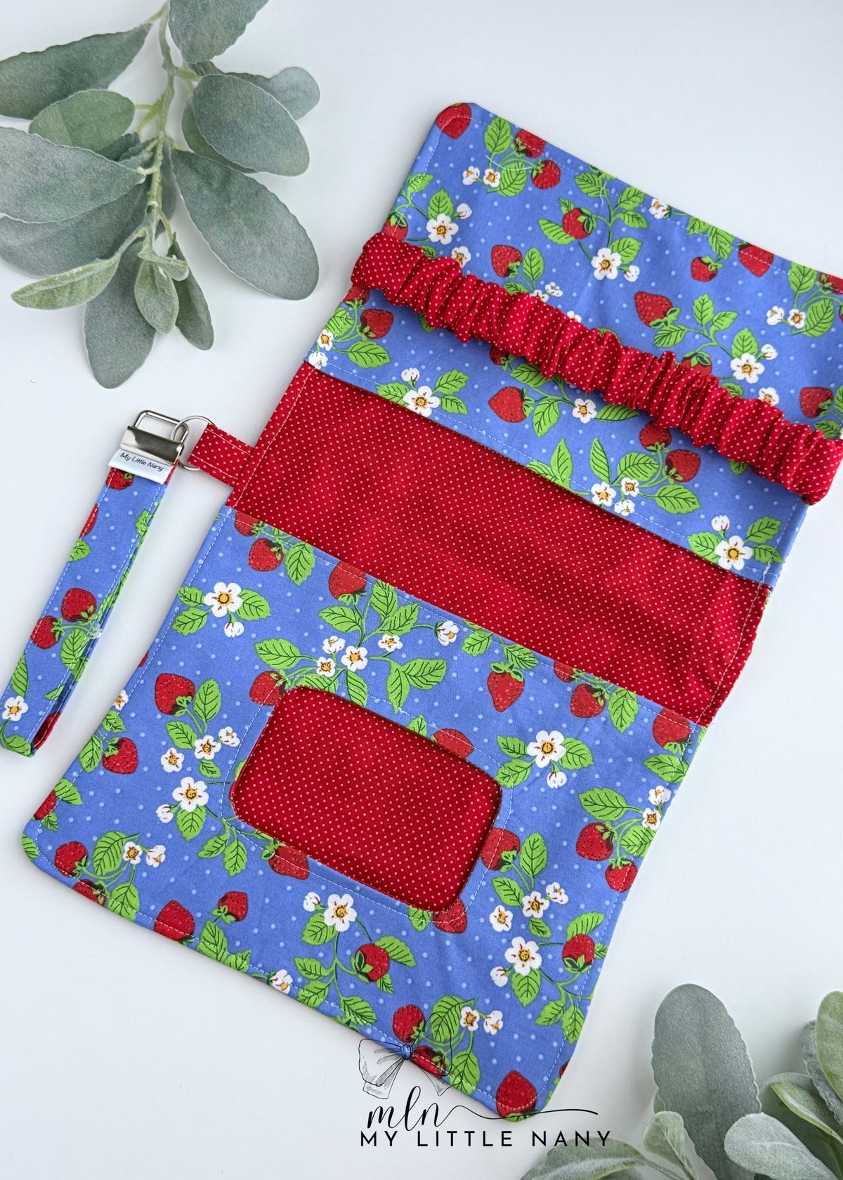 Strawberries Wipes and Diaper Pouch