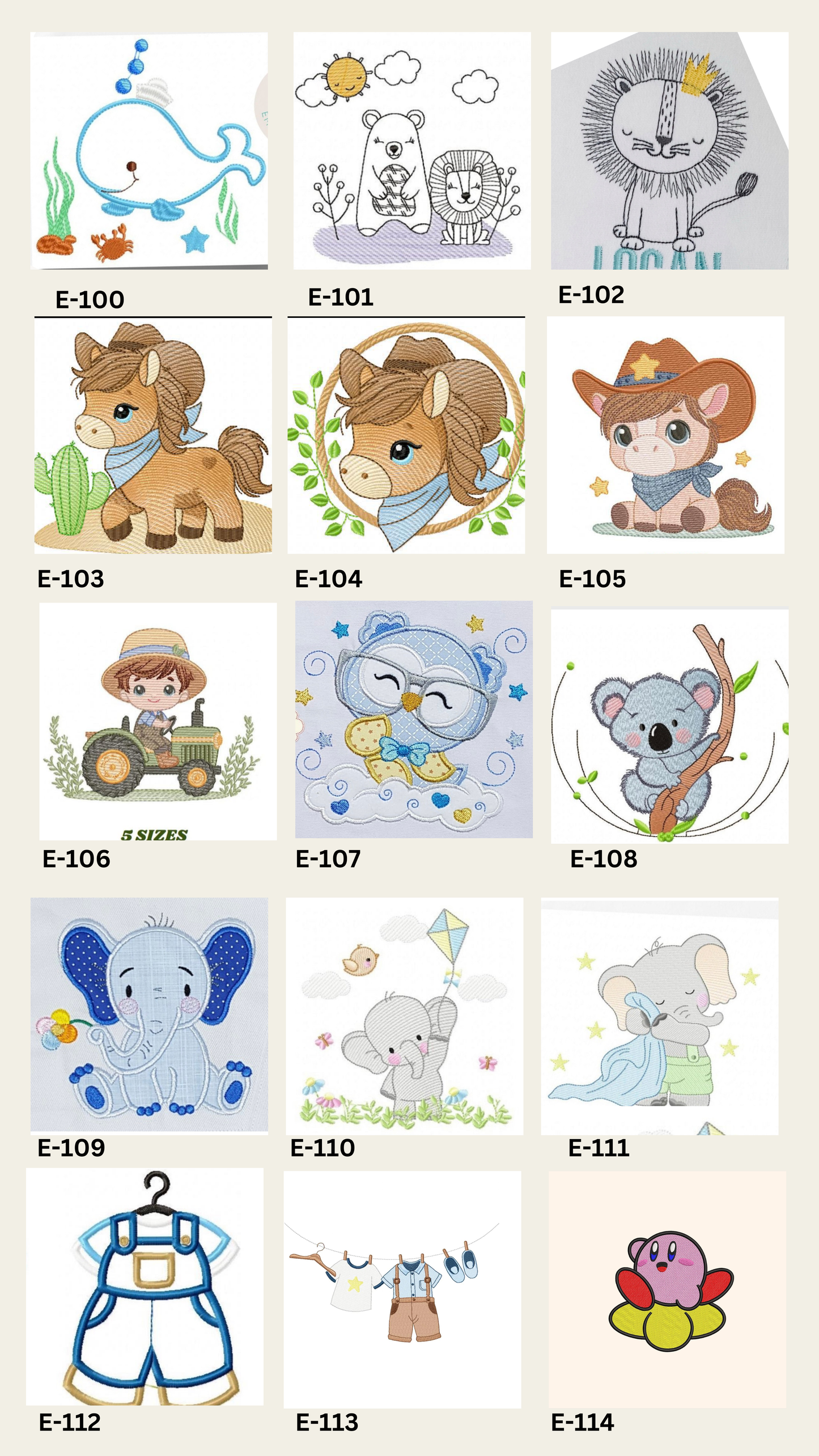 Diseños para Paños de Niño