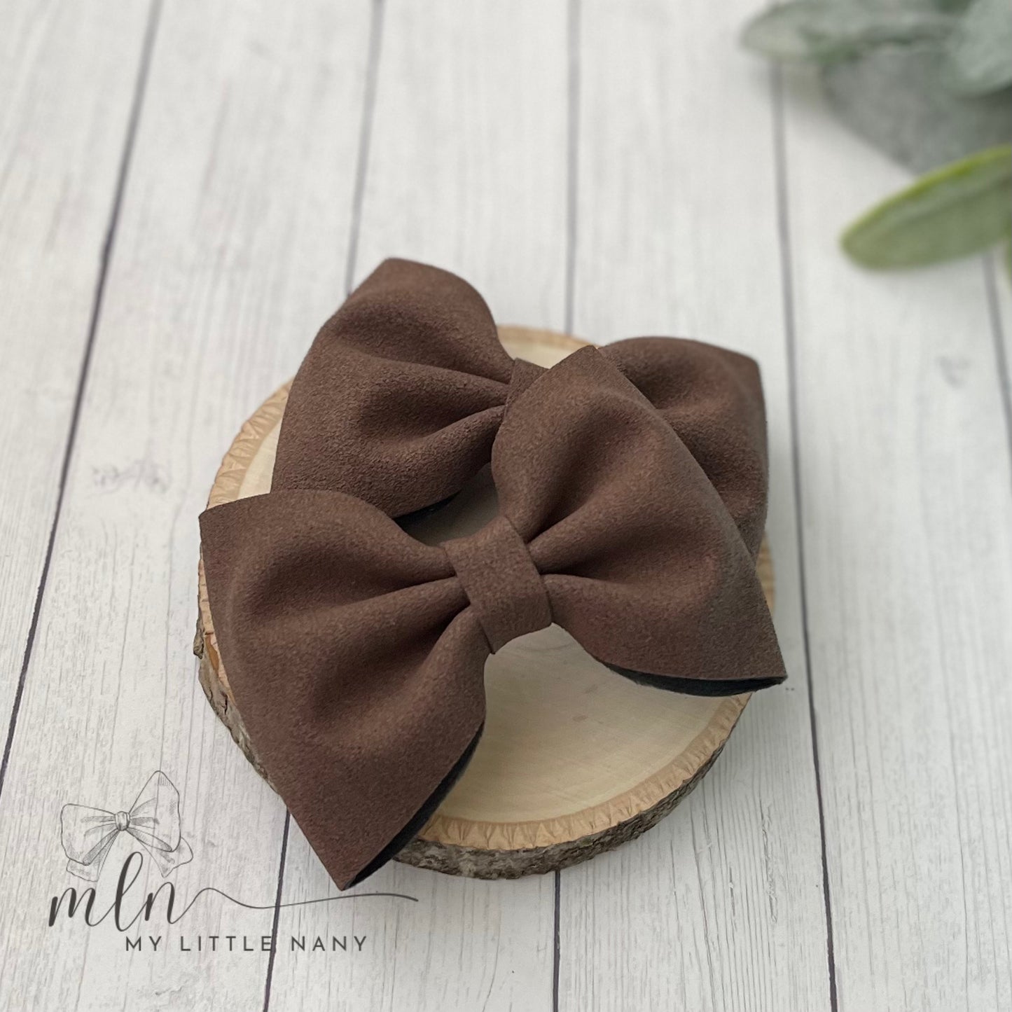 Suede Piggie Bows