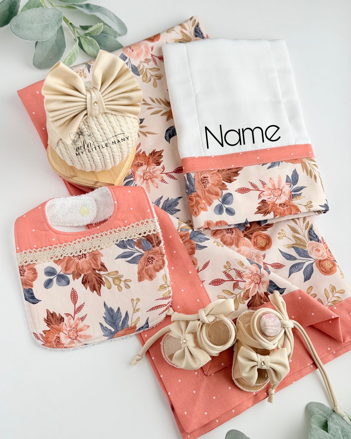 Welcome Baby Floral Set