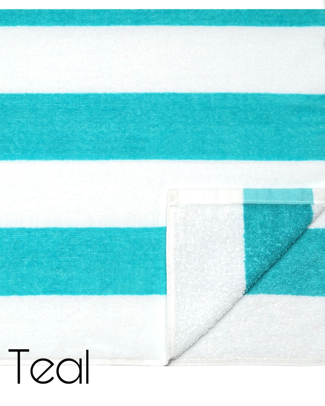 Personalized Cabana Stripe Beach Towels