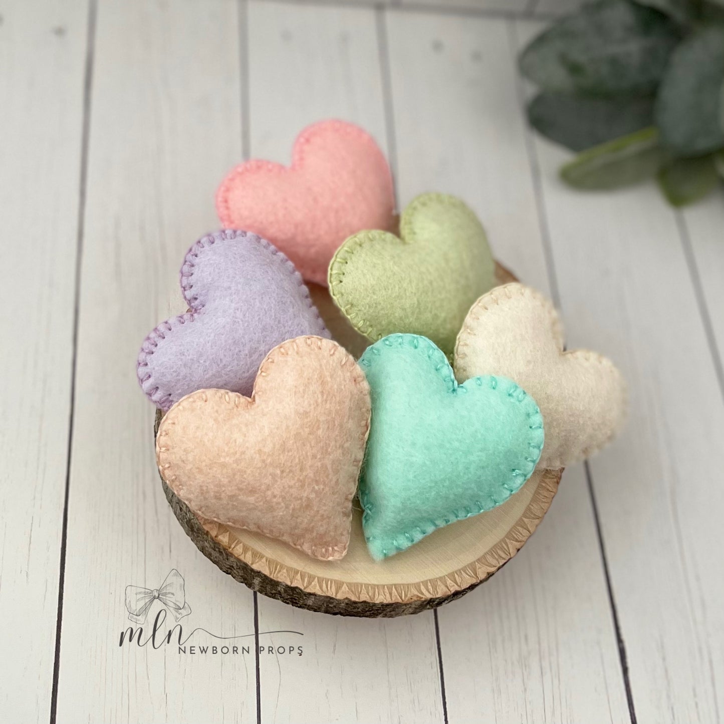 Pastel Color Handmade Tiny Hearts