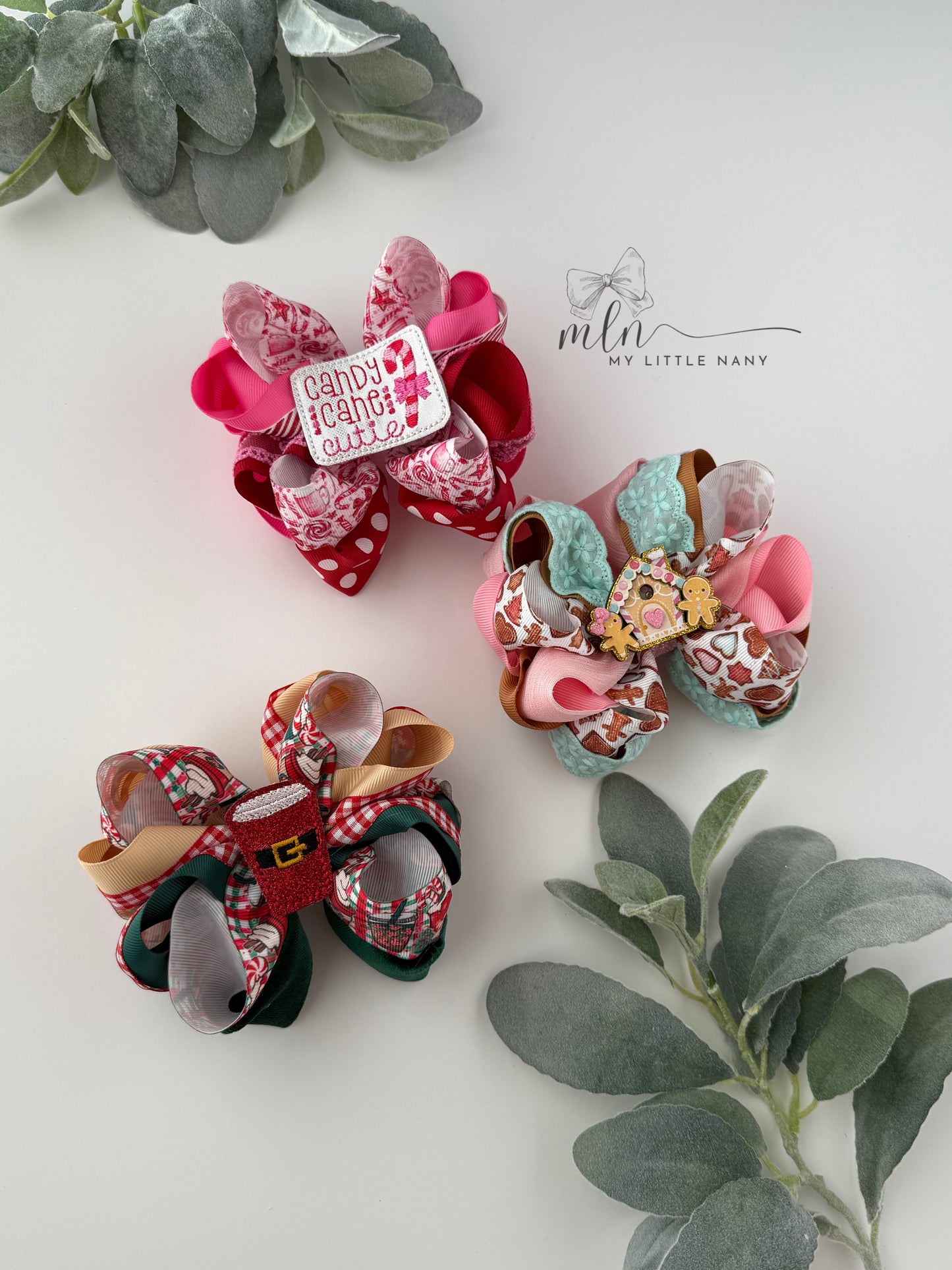 Christmas Octopus Bows