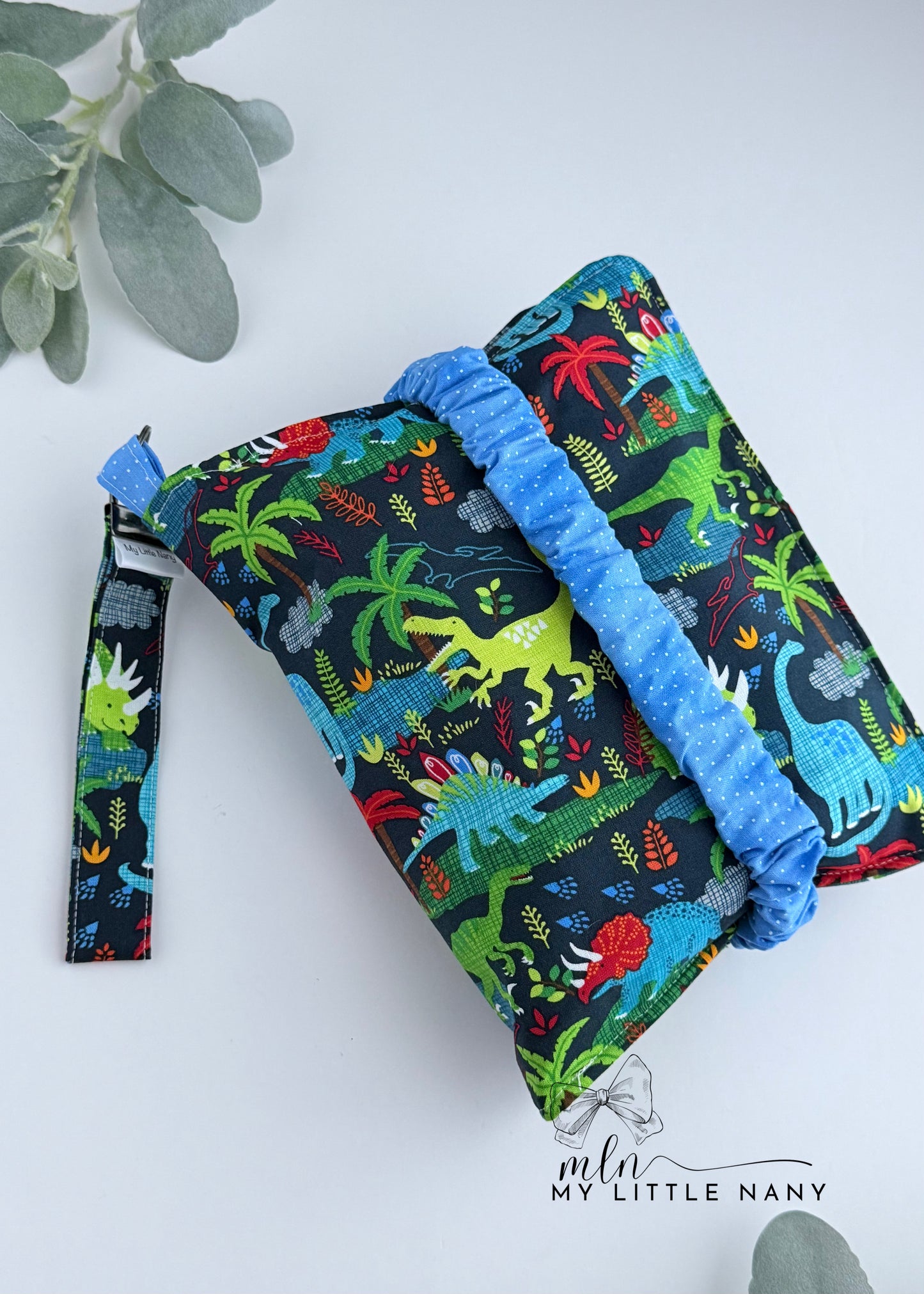 Dinosaur Wipes and Diaper Pouch
