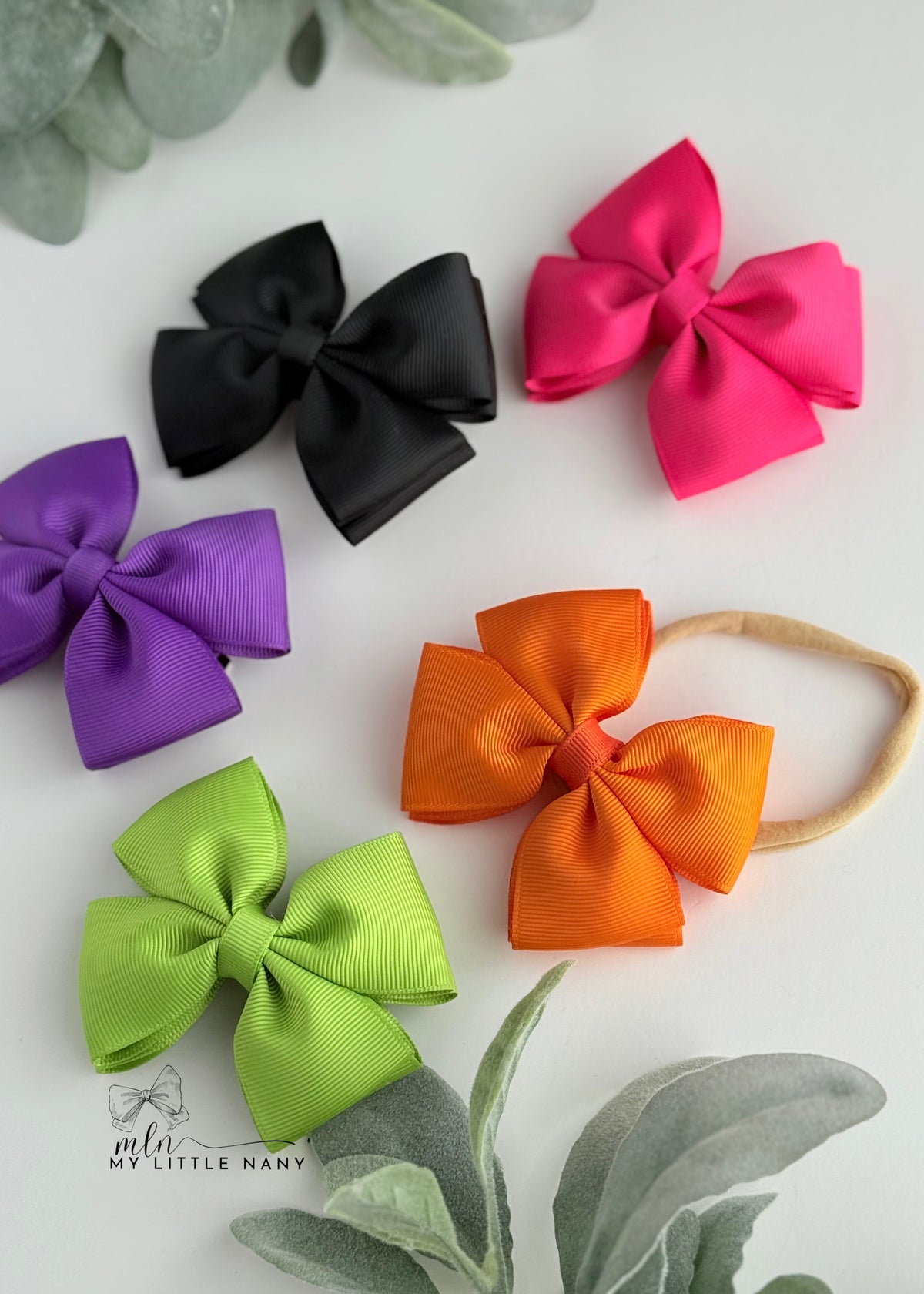 Halloween Colors Bow Set