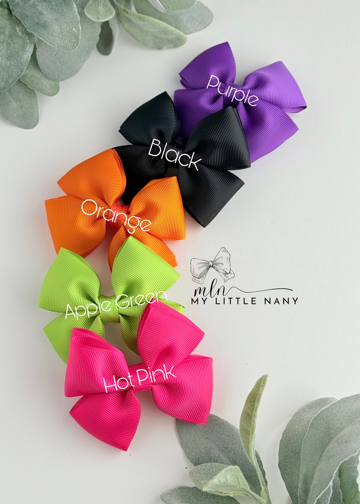 Halloween Colors Bow Set
