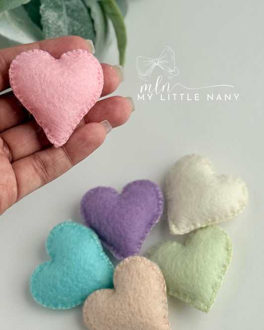 Pastel Color Handmade Tiny Hearts