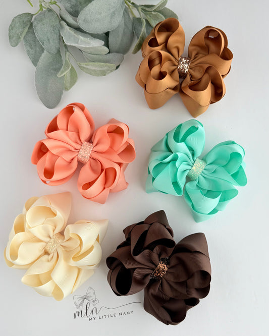 Fall Octopus Bow Set
