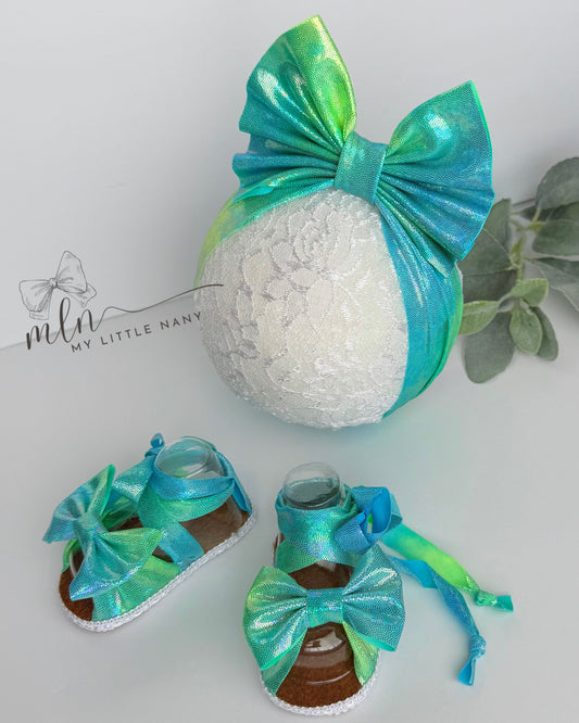 Baby Headbands and Sandals Set