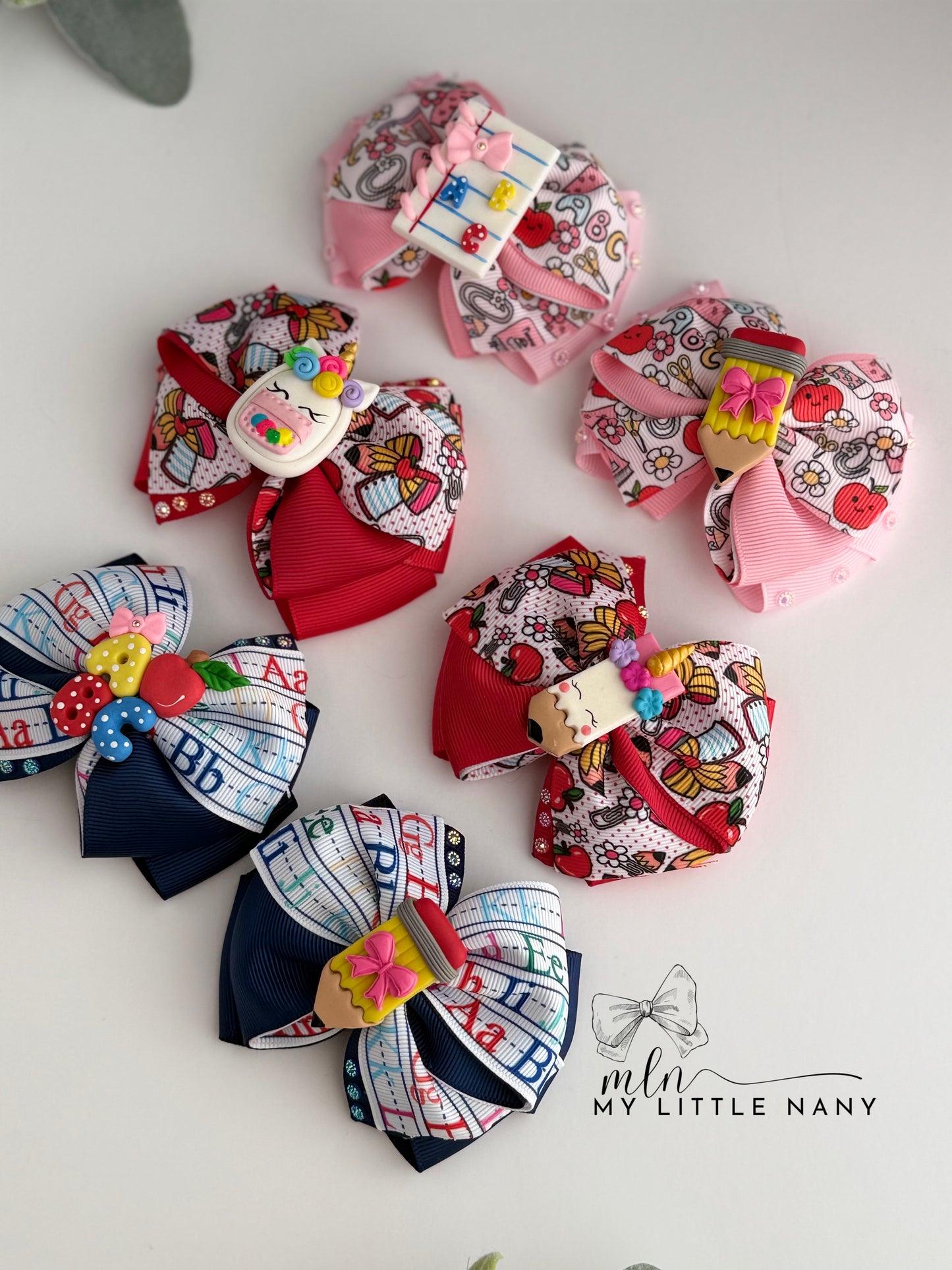 School Pigtail Bows