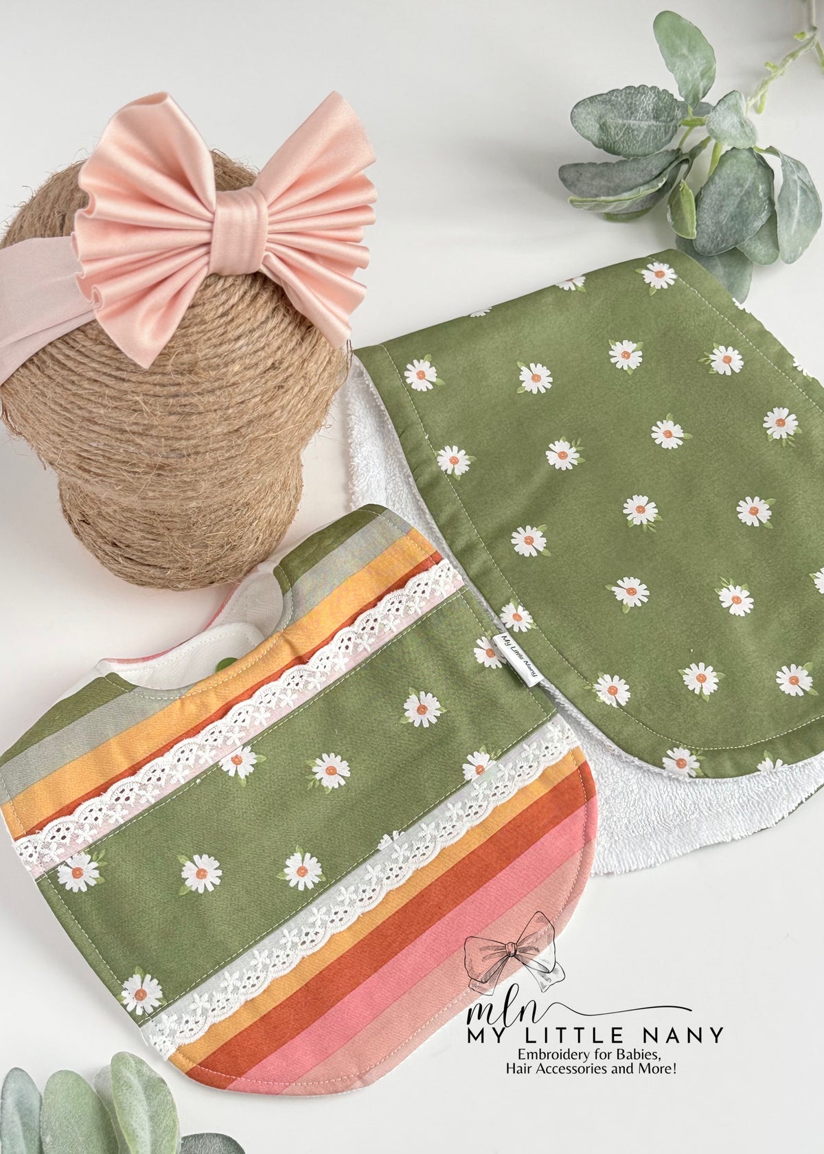 Baby Burp Cloth & Bib Set