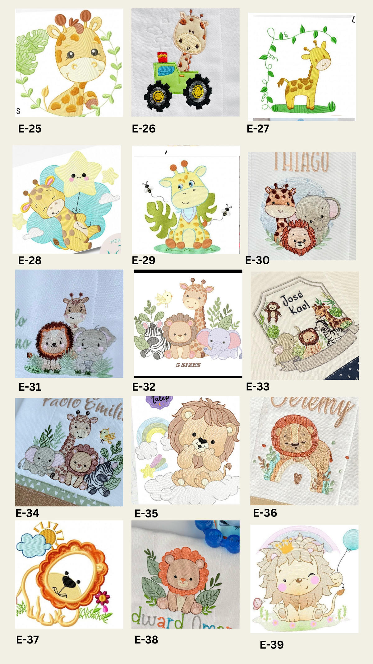 Embroidery Designs for Boys