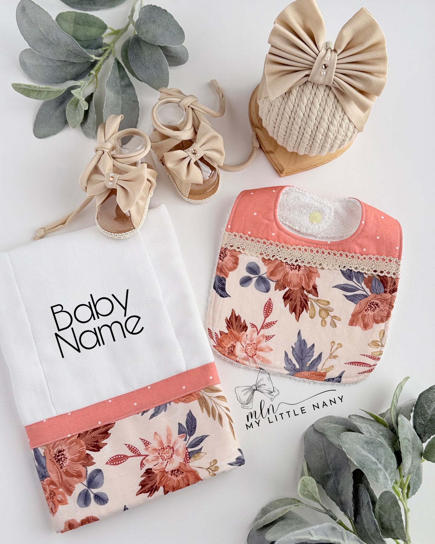 Welcome Baby Floral Set