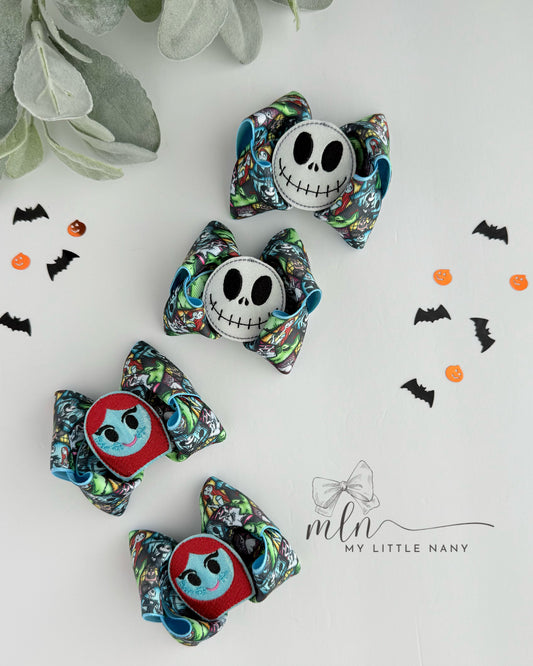 Skeleton Piggie Bows