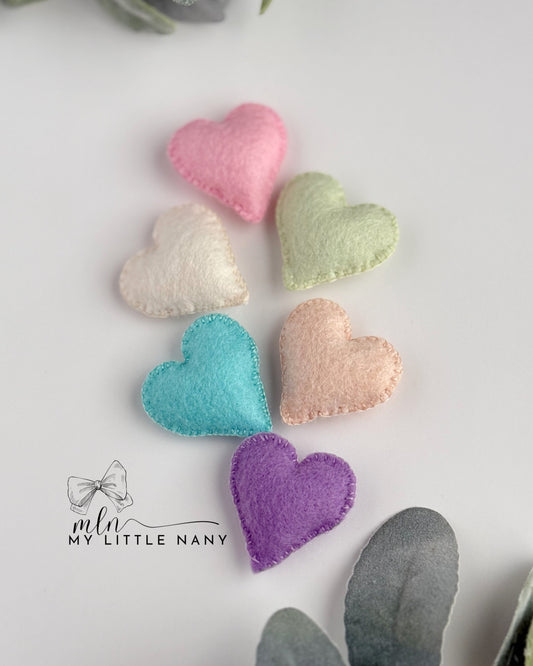 Pastel Color Handmade Tiny Hearts