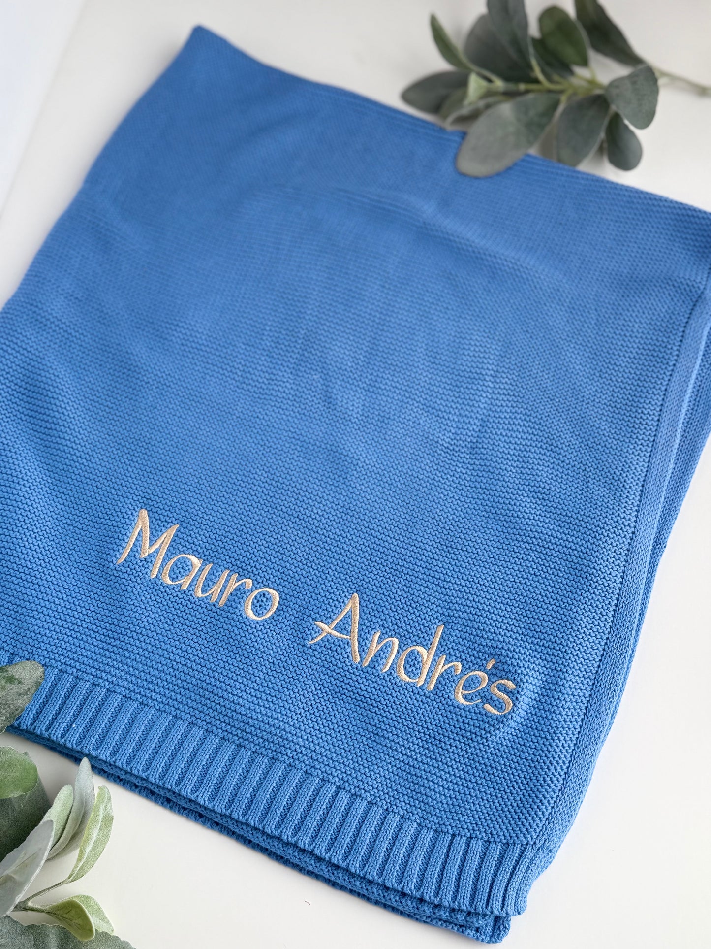 Embroidered Personalized Baby Blanket