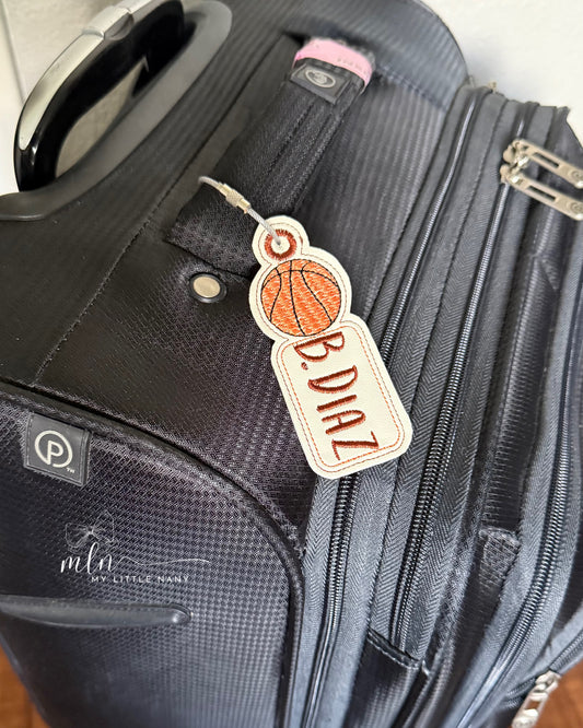 Personalized Basketball Bag Tag