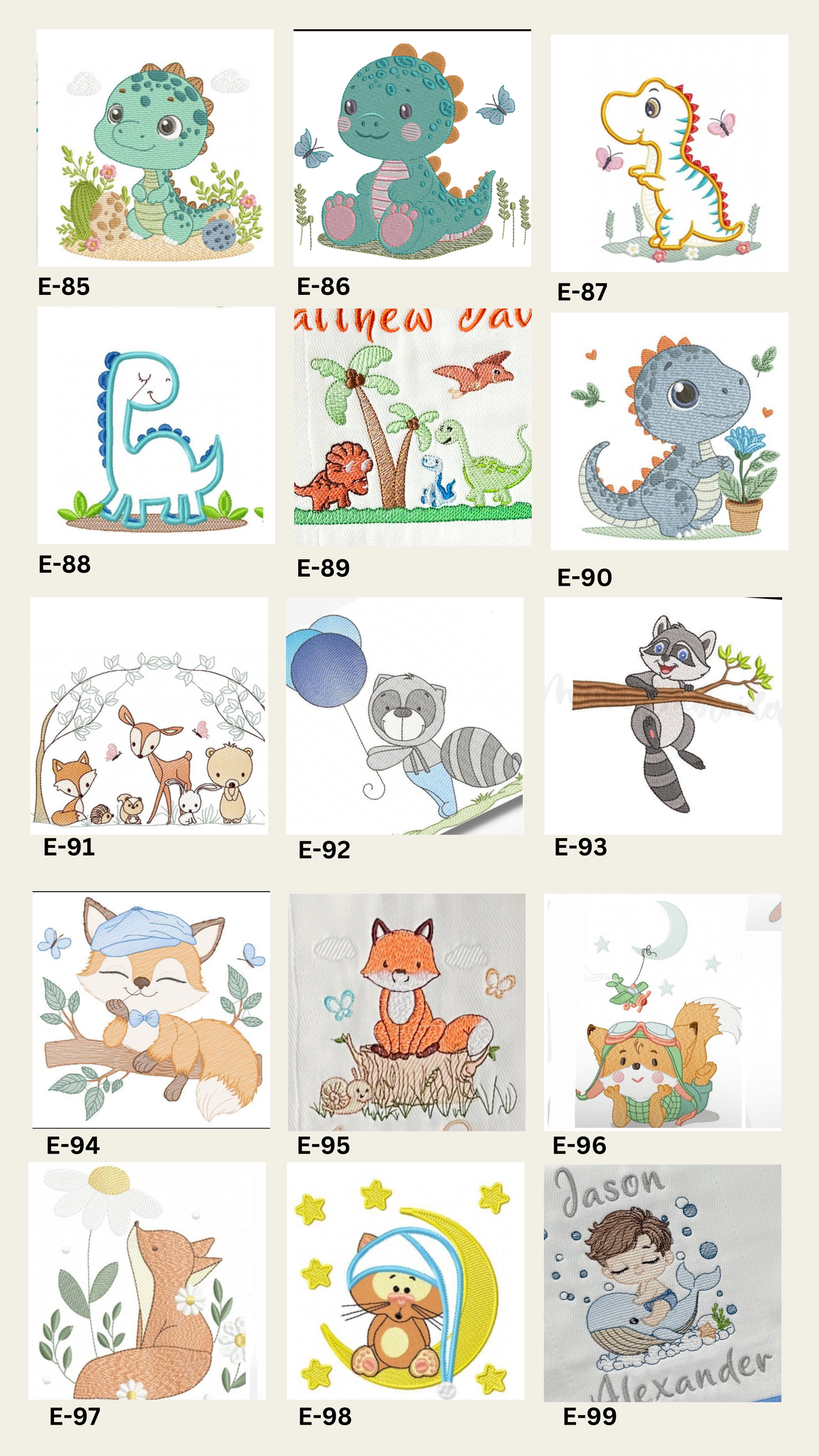 Embroidery Designs for Boys
