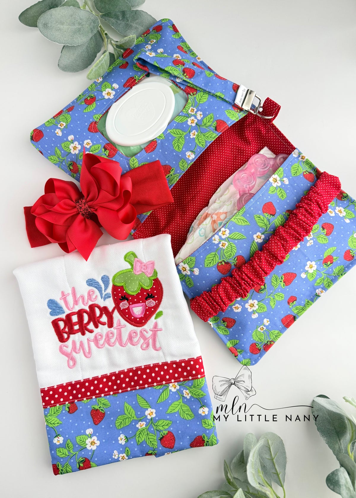 Strawberries Baby Set