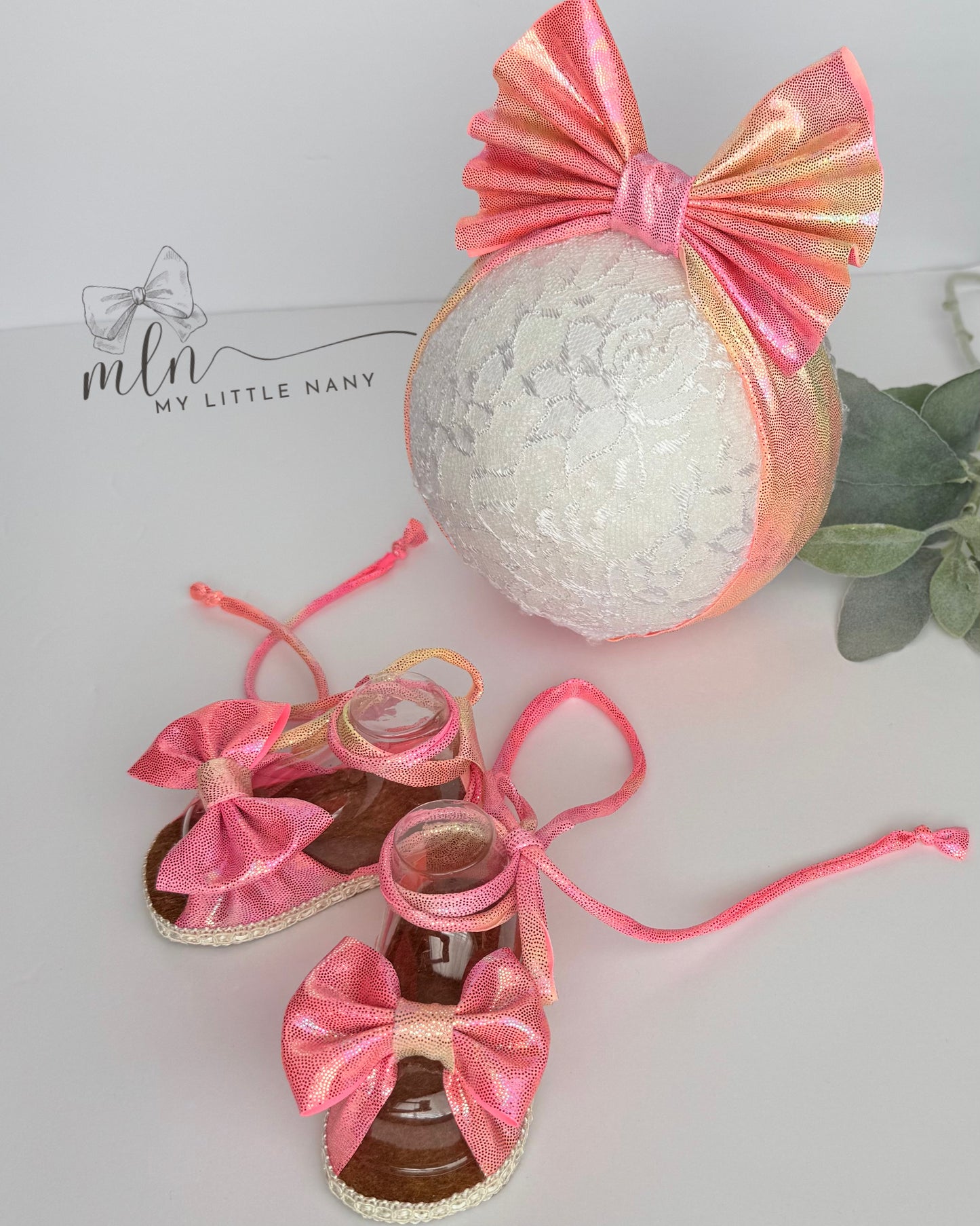 Baby Headbands and Sandals Set