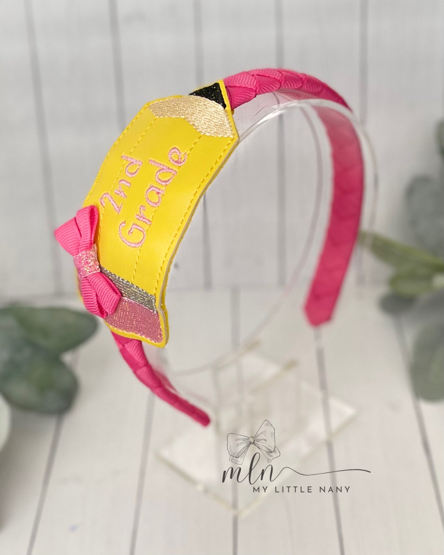 Personalized Pencil Headband