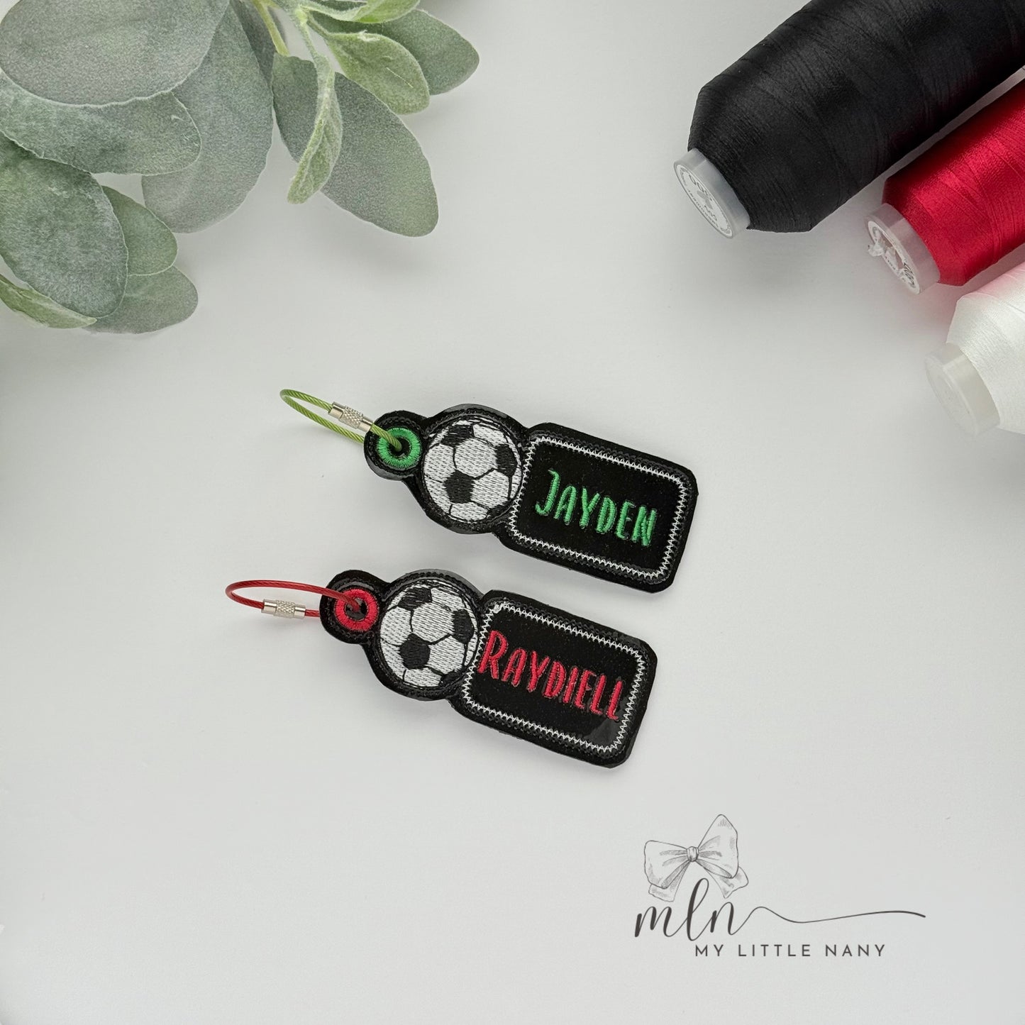 Personalized Soccer Bag Tag
