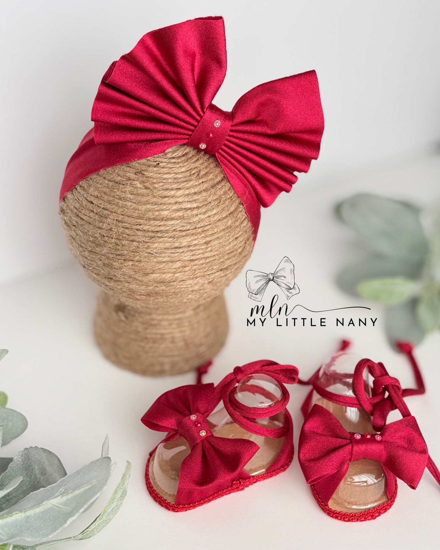 Red Sandals Baby Set
