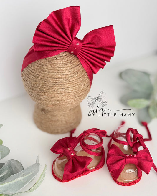 Red Sandals Baby Set