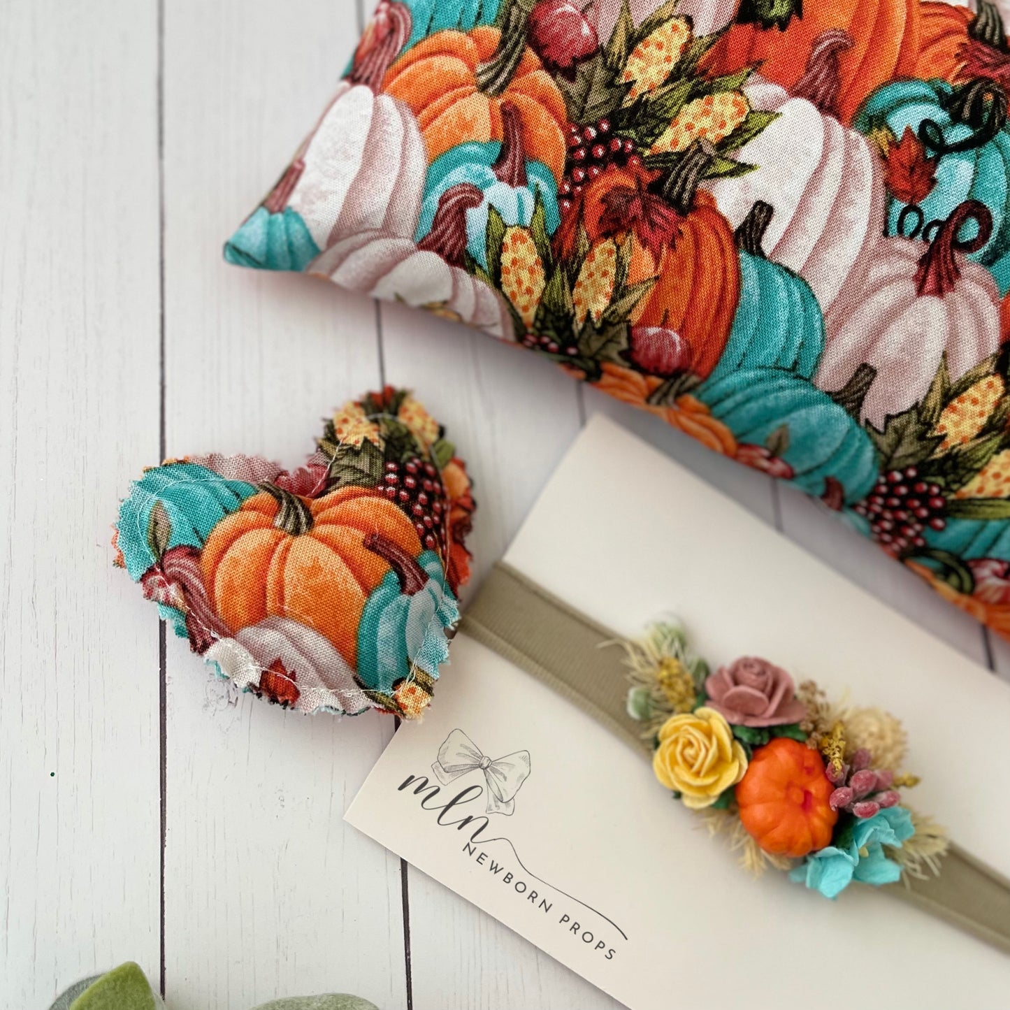 Pumpkin Photo Prop Pillow Set