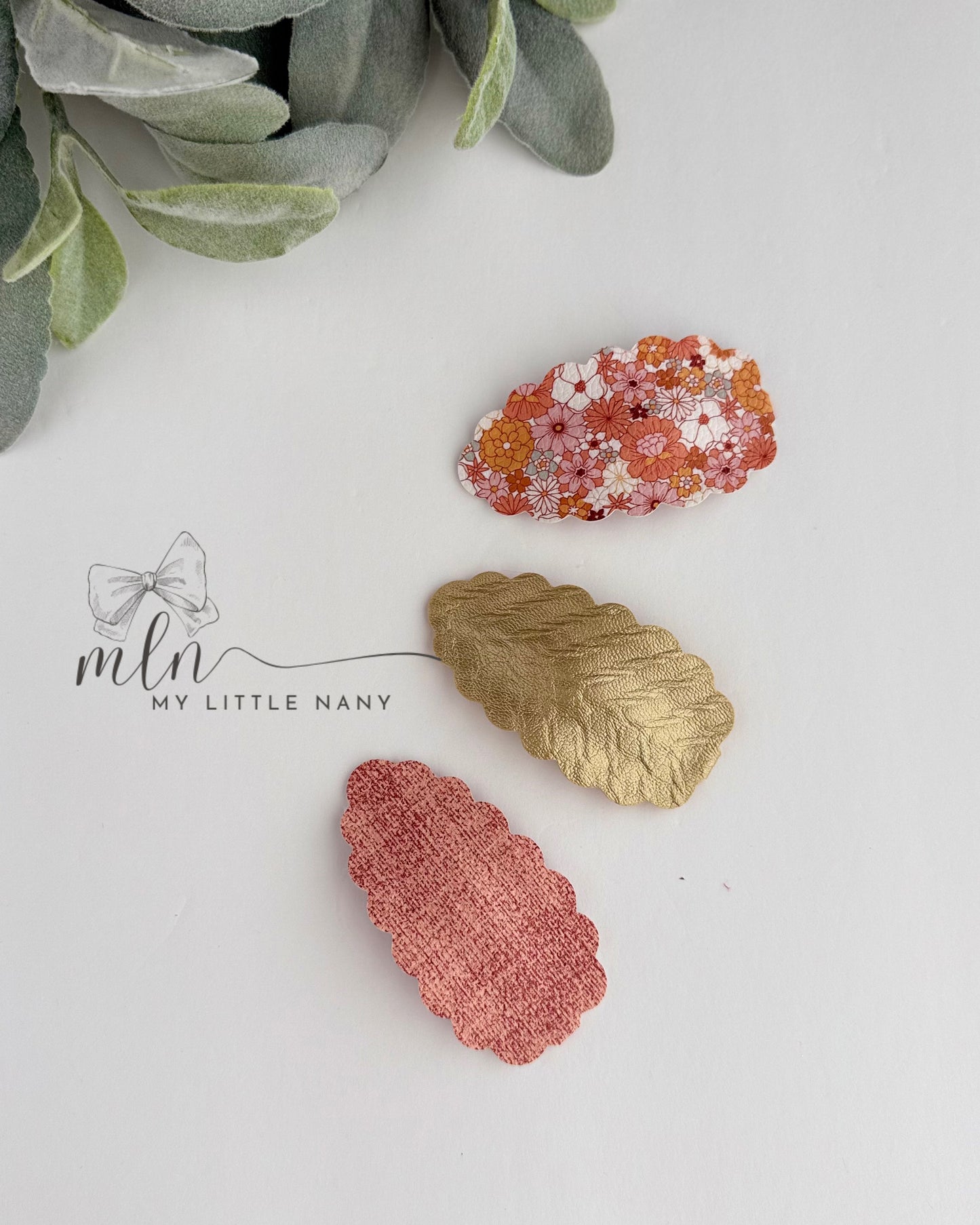 Boho Flowers Snap Clips